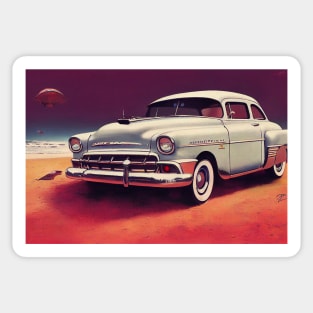 57 Chevy hot wheel Sticker